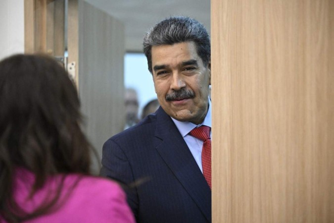 bloco. Maduro viajou a Kazan, na Rússia, para se reunir com os parceiros do Brics e o presidente russo, Vladimir Putin, manifestou-lhe apoio -  (crédito:  Alexander NEMENOV / POOL / AFP)