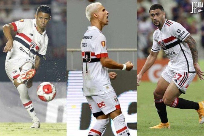 Quem joga no São Paulo de Zubeldía? Confira as características de Ferreira, Erick e Rato - (crédito: Foto: divulgação São Paulo) Quem joga no São Paulo de Zubeldía? Confira as características de Ferreira, Erick e Rato - (crédito: Foto: divulgação São Paulo)