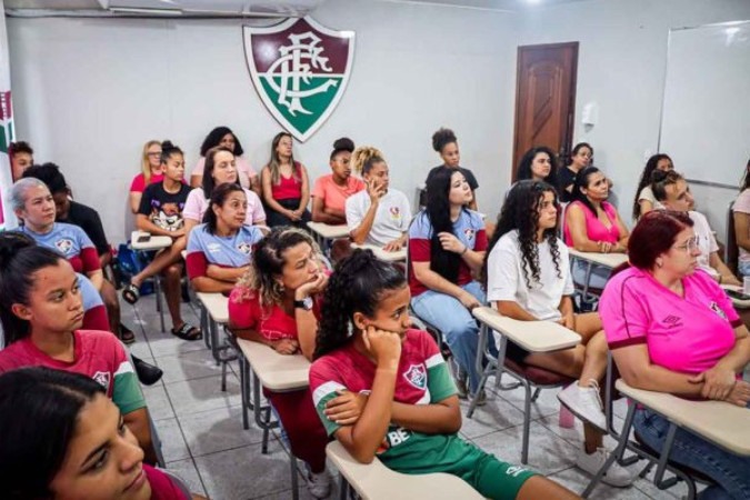 Palestra sobe prevenção ao câncer de mama em Xerém -  (crédito: Foto: Marina Garcia/Fluminense)