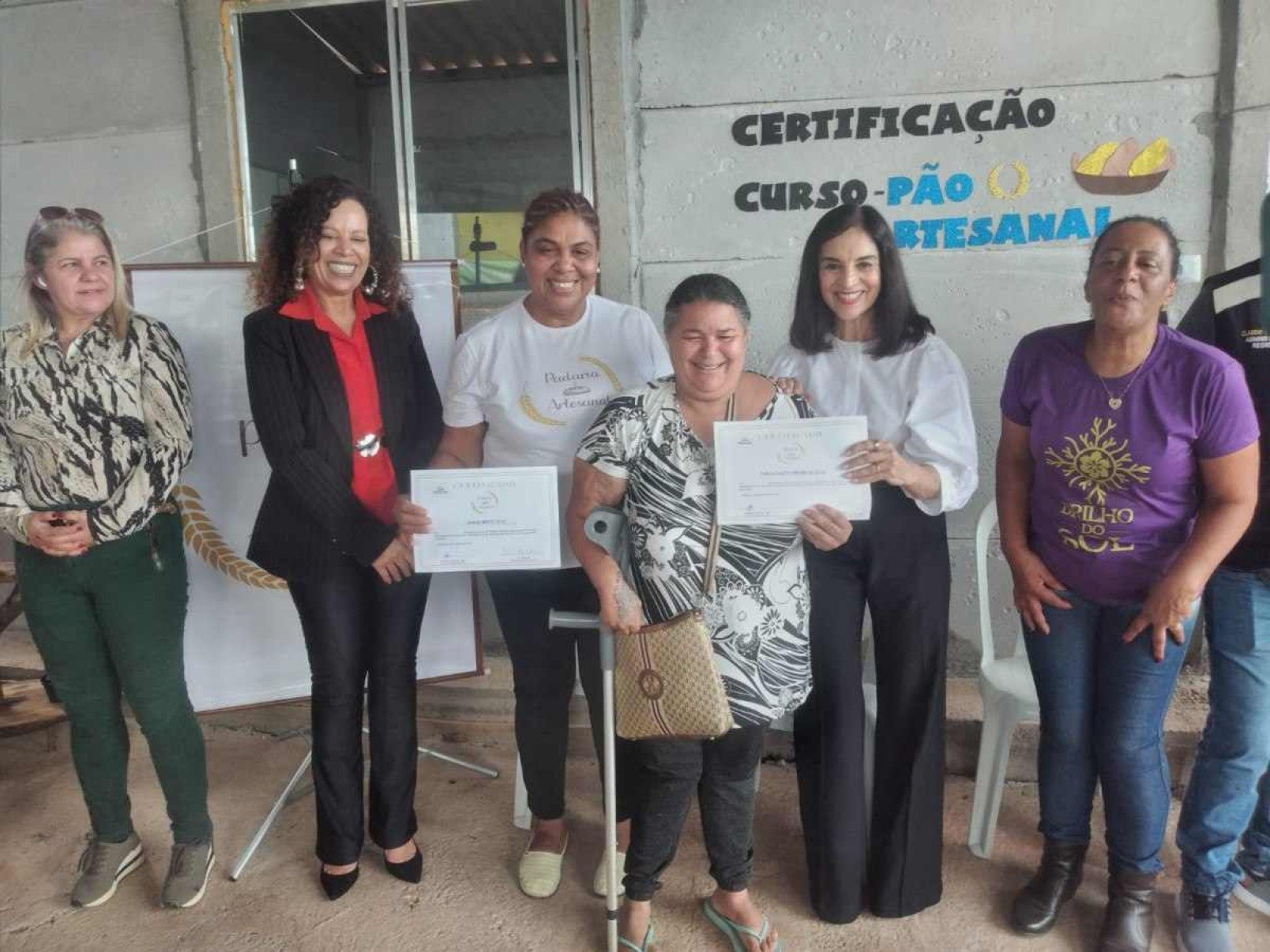 Projeto Padaria Artesanal entrega 71 certificados no Sol Nascente