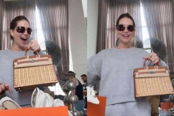 Virginia ostenta bolsa avaliada em meio milhão e é detonada na web Virginia ostenta bolsa avaliada em meio milhão e é detonada na web