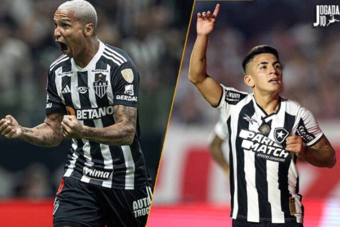 Fernando Faria: Festa em preto e branco na Libertadores -  (crédito: Foto: Pedro Souza / Atlético Vitor Silva/Botafogo)