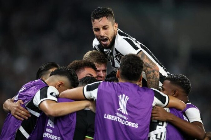 Com goleada, Botafogo atinge marca de campeões da Libertadores -  (crédito: Vitor Silva/Botafogo)