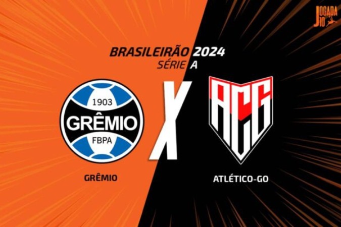 Grêmio x Atlético-GO: onde assistir, escalações e arbitragem -  (crédito: Arte: Jogada10)