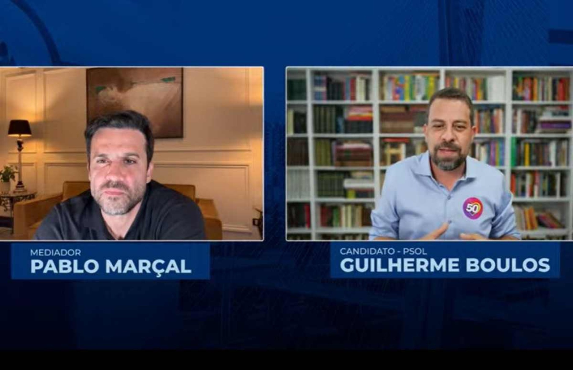 Marçal em debate com Boulos: 