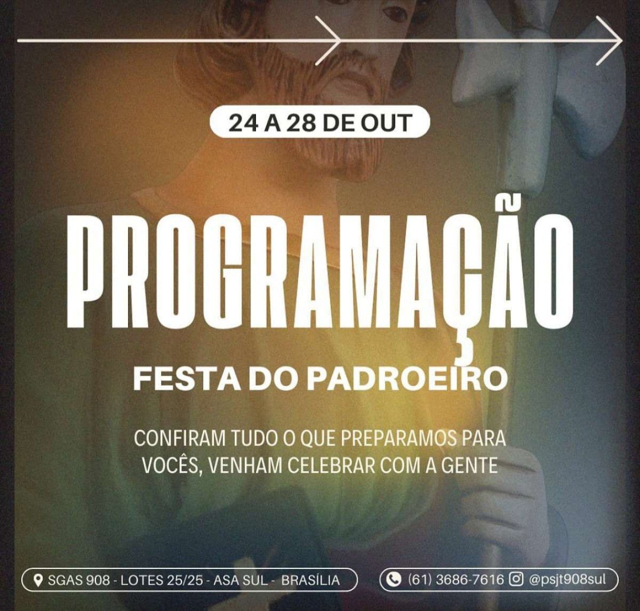 Festa celebra São Judas Tadeu, o santo das causas impossíveis