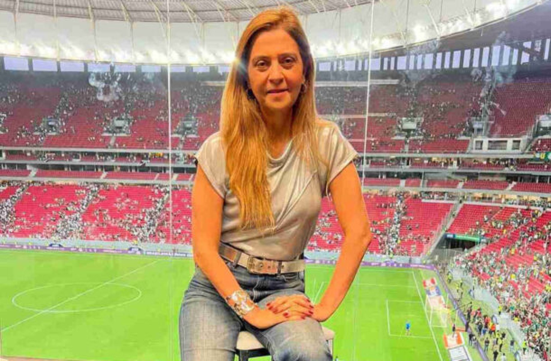 Leila Pereira descarta Gabriel Jesus e Gabigol no Palmeiras -  (crédito: Foto: Reprodução/instagram)