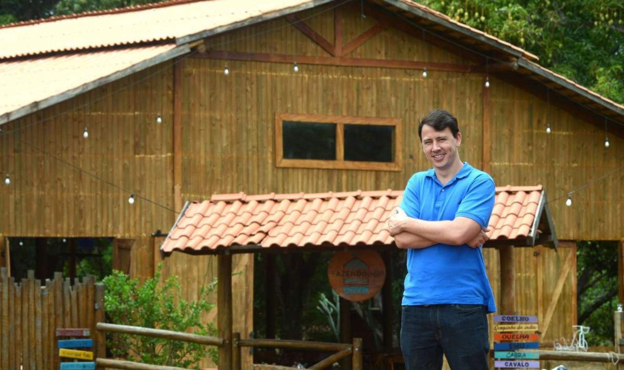 Augusto é um dos responsáveis por fundar a Fazendinha Azul