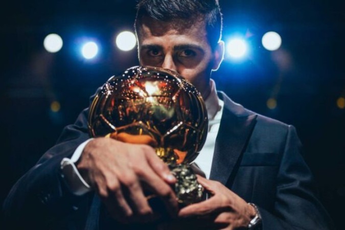 Por que Rodri, vencedor do Ballon d’Or, não tem redes sociais? -  (crédito: Foto: Reprodução/@BallonDOr)