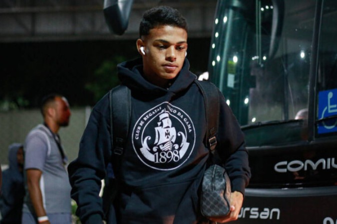 Ao entrar em campo contra o Bahia, na última segunda-feira (30), atacante Alegria foi o 39º atleta a atuar pelo Vasco no torneio em 2024 -  (crédito: Foto: Dikran Sahagian/Vasco)