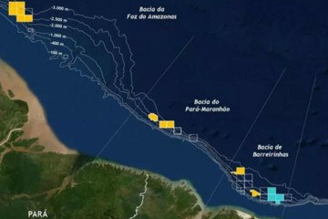 Margem Equatorial localiza-se no Norte do país, entre os estados do Amapá e Rio Grande do Norte -  (crédito: Petrobras)