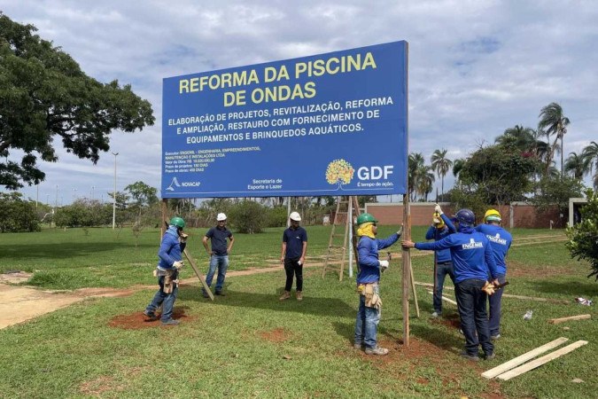 As obras da nova piscina com ondas vão iniciar no primeiro semestre de 2025 -  (crédito: Davi Cruz/CB/DA Press)