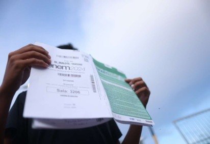 Participantes do Enem 2024 poderão ar suas notas a partir de 13 de janeiro na página do participante, utilizando  e senha cadastrados. -  (crédito: Luís Nova)