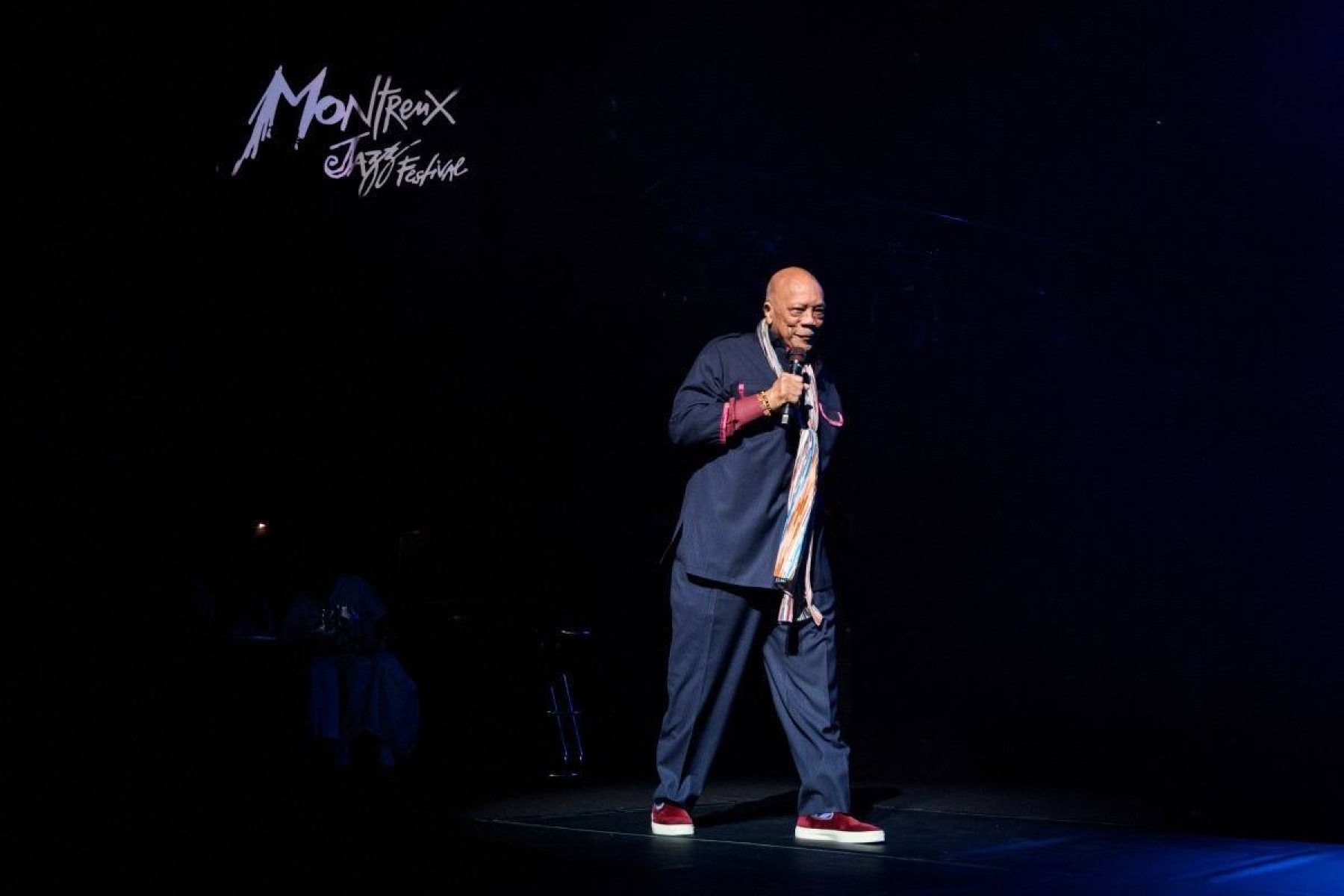 Quincy Jones durante o 53º Festival de Jazz de Montreux Jazz Festival, em junho de 2019