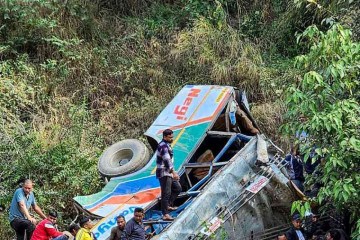 36 pessoas morreram em um acidente no estado de Uttarakhand, norte da Índia       -  (crédito: Department of Information and Public Relations (DIPR) Uttarakhand / AFP)