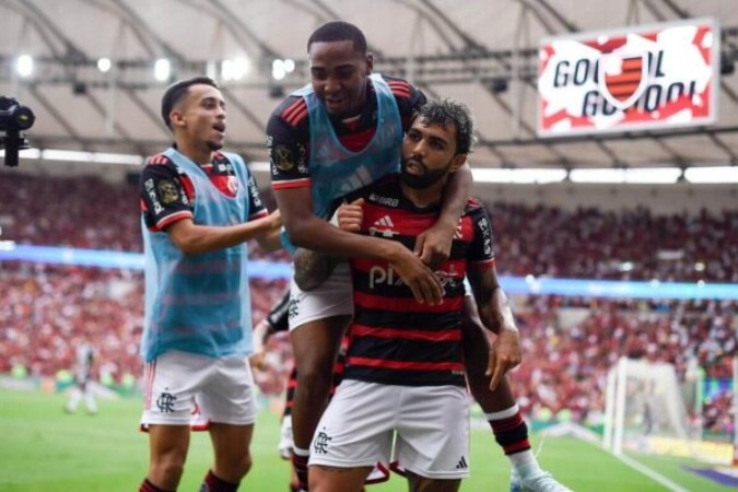 Atacante marca dois gols na final da Copa do Brasil contra o Atlético e retoma bom rendimento em fase decisiva da temporada -  (crédito: Foto: Marcelo Cortes/Flamengo)