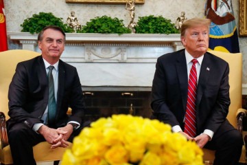 Em 2019, Bolsonaro foi recebido por Donald Trump na Casa Branca -  (crédito: Foto: Alan Santos/PR)