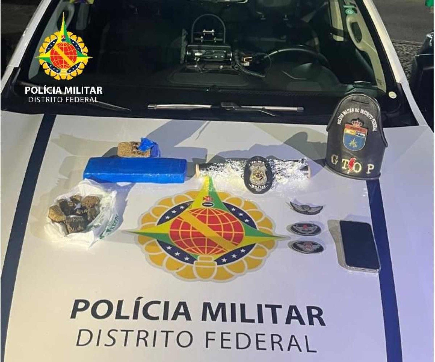 Homens são presos transportando 1,5 Kg de maconha em Samambaia Norte