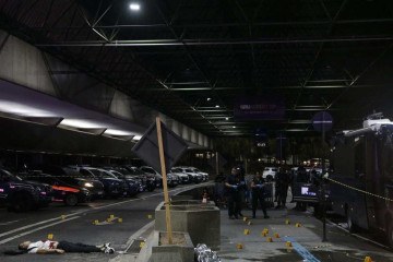 Terminal 2 do Aeroporto de Guarulhos, onde Antônio Gritzbach foi assassinado: crime chocante no local por onde passam 123 mil viajantes por dia -  (crédito:  AFP)