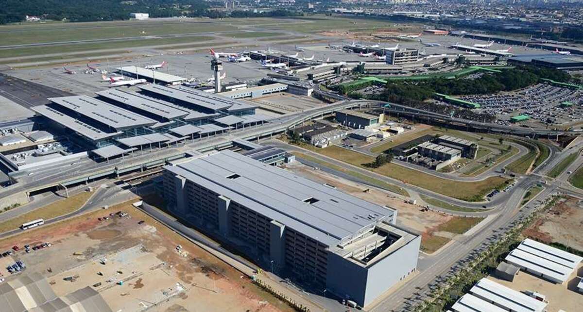 vista aérea Aeroporto Internacional de São Paulo-Guarulhos -  (crédito: Divulgaçao/GRU Airport)