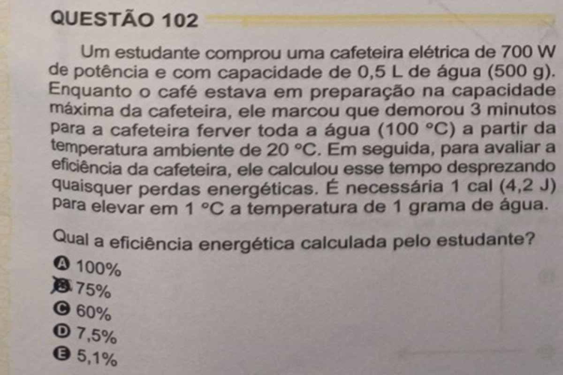 Questão de física do Enem deve ser anulada