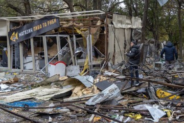 Rússia e Ucrânia aumentaram o uso de mísseis de longo alcance nos últimos dias, desde que Washington autorizou Kiev a usar armas deste tipo fabricadas nos Estados Unidos -  (crédito: Oleksandr Gimanov/ AFP)