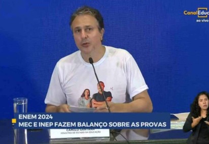 Ministro faz balanço do segundo dia de aplicação de provas do Enem -  (crédito: Ministério da Educação/Divulgação)