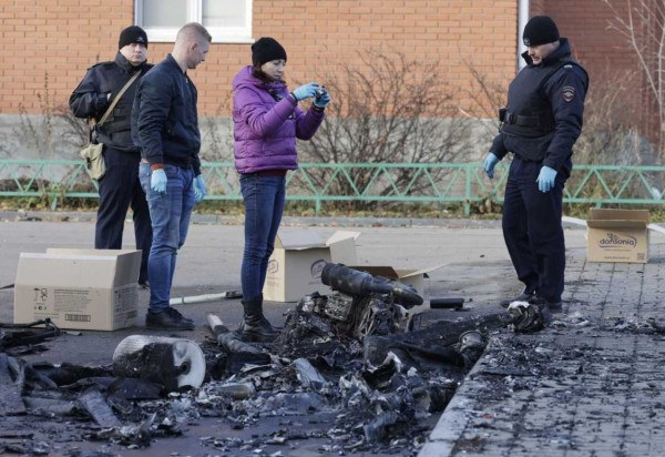 O Ministério da Defesa da Rússia afirmou ter derrubado 34 drones ucranianos que tinham como alvo a região de Moscou -  (crédito: TATYANA MAKEYEVA / AFP)