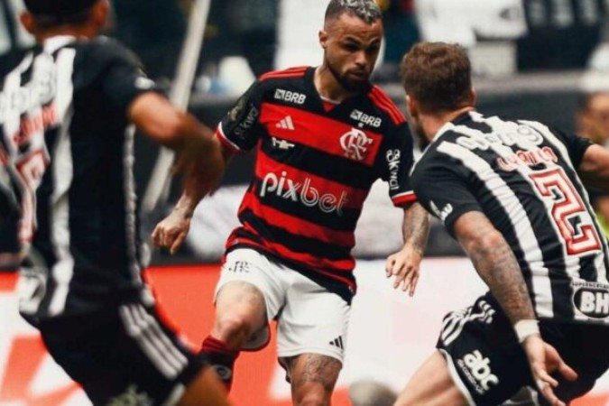 Com jogo eficaz na defesa e perdendo vários gols, Fla faz 1 a 0, com Plata e leva o caneco em plena Arena MRV. Poderia ter goleado -  (crédito: Fotos: Marcelo Cortes/ CRF)