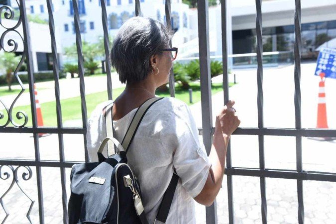 Ana De Nalva dos Santos chegou dois minutos atrasada - (crédito: Gladyston Rodrigues/EM/D.A press) Ana De Nalva dos Santos chegou dois minutos atrasada - (crédito: Gladyston Rodrigues/EM/D.A press)