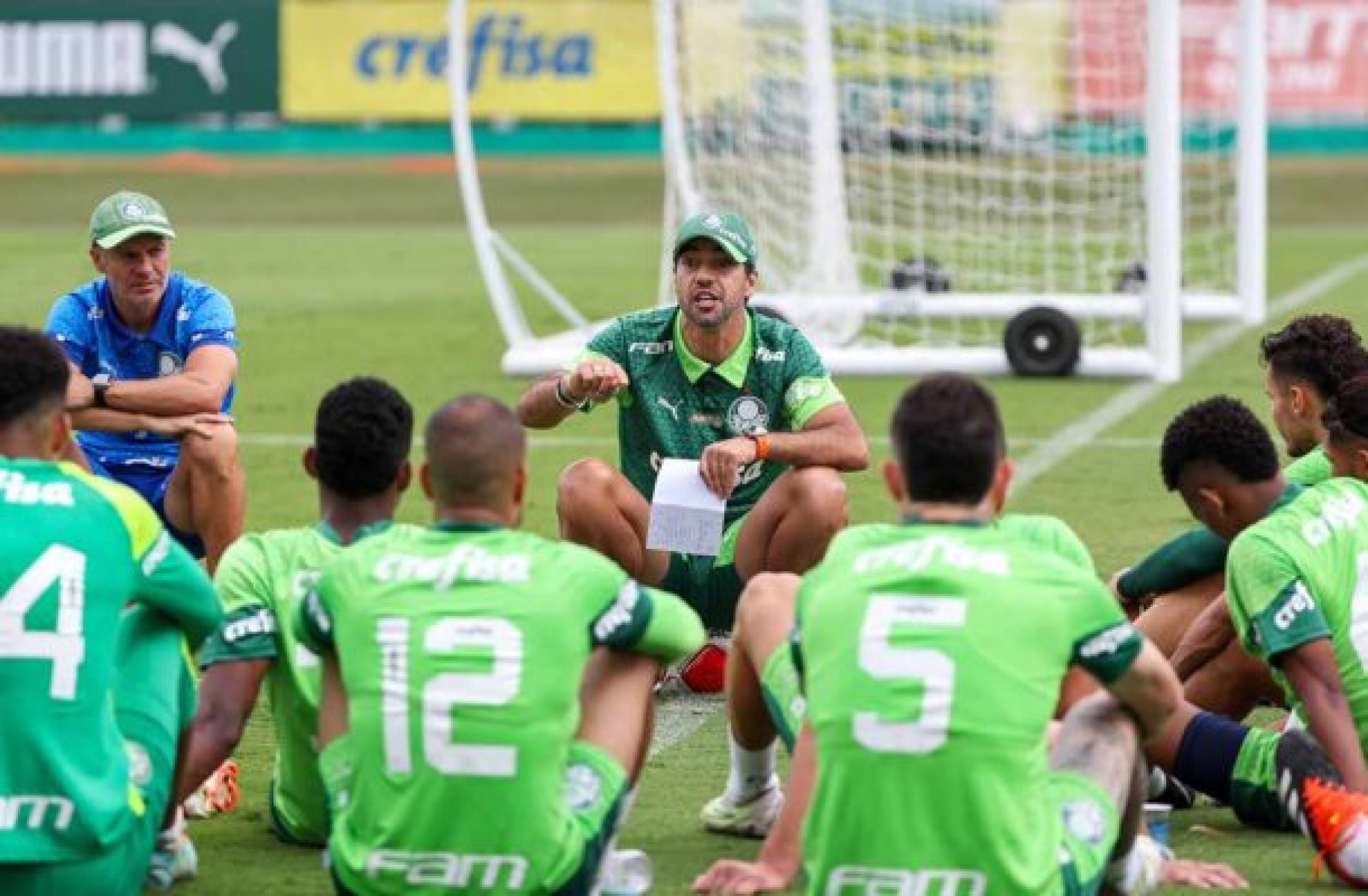  Os atletas da SE Palmeiras, durante treinamento na Academia de Futebol, em S..o Paulo-SP. (Foto: Fabio Menotti/Palmeiras/by Canon)
     -  (crédito:  FABIO MENOTTI)