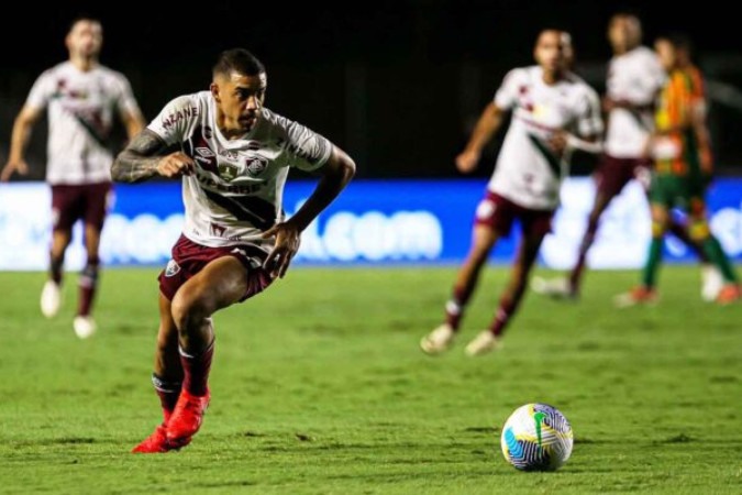  Cariacica, ES - Brasil - 01/05/2024 - Est..dio Kleber Andrade - .Copa do Brasil, terceira fase jogo 1. Fluminense x Sampaio Corr..a..FOTO DE MARCELO GONCALVES/FLUMINENSE FC...IMPORTANTE: Imagem destinada a uso institucional e divulga....o, seu uso comercial est.. vetado incondicionalmente por seu autor e o Fluminense Football Club...IMPORTANT: Image intended for institutional use and distribution. Commercial use is prohibited unconditionally by its author and Fluminense Football Club...IMPORTANTE: Im..gen para uso solamente institucional y distribuici..n. El uso comercial es prohibido por su autor y por el Fluminense Football Club
     -  (crédito:  MARCELO GONCALVES / FLUMINENSE)