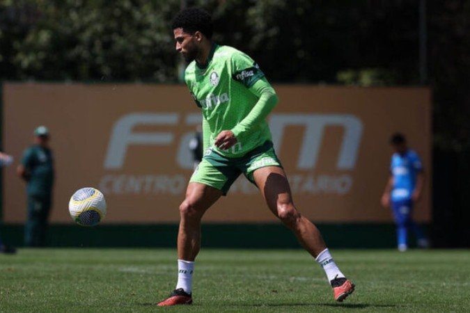 Zagueiro atingiu marca na vitória diante do Grêmio e agora quer cravar ainda mais seu nome no Verdão com o tri campeonato nacional - (crédito: Foto: Cesar Greco / Palmeiras) Zagueiro atingiu marca na vitória diante do Grêmio e agora quer cravar ainda mais seu nome no Verdão com o tri campeonato nacional - (crédito: Foto: Cesar Greco / Palmeiras)