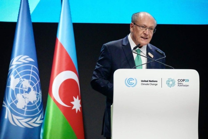 Alckmin comentou sobre o caso nesta quinta-feira (14/11) em Baku, Azerbaijão, onde participa da COP29 -  (crédito:  Cadu Gomes/VPR)