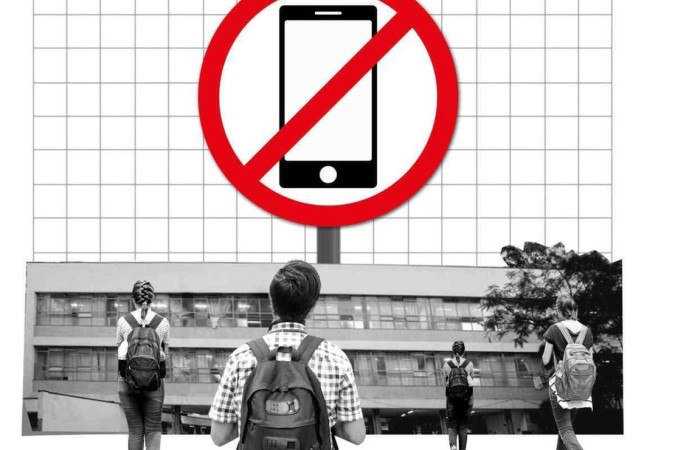 Proibido celular escolas estudante -  (crédito: Caio Gomez)