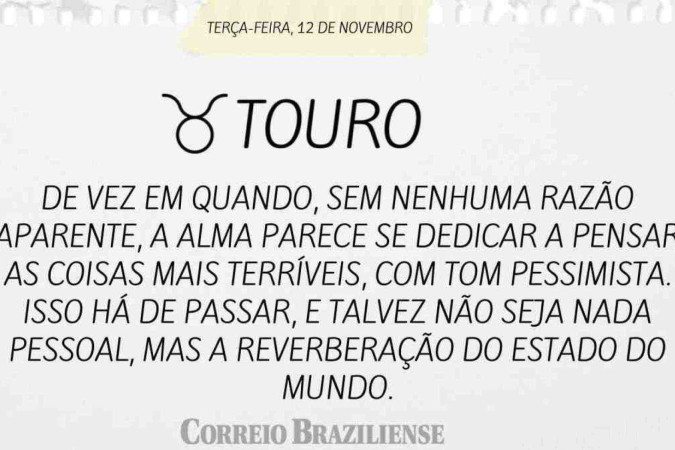 TOURO | 12 DE NOVEMBRO