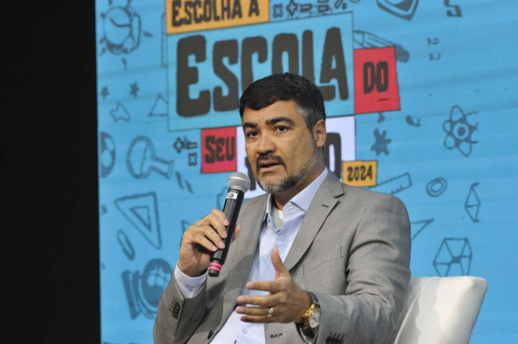  12/11/2024. Crédito: Minervino Júnior/CB/D.A Press. Brasil.  Brasilia - DF. Debate Correio Braziliense. Escolha a escola do seu filho. Alexandre Veloso - Presidente ASPA/DF.