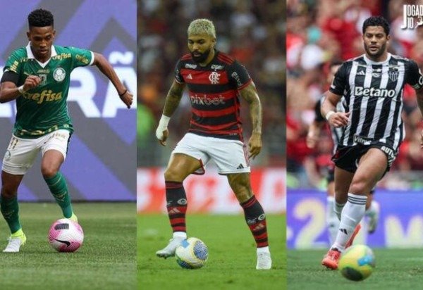 Fotos: Cesar Greco/Palmeiras Marcelo Cortes/Flamengo e Pedro Souza/Atlético
