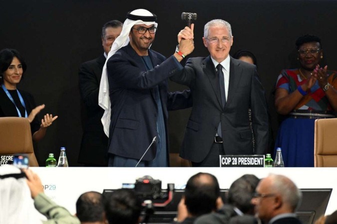 O presidente da COP28, Sultan Ahmed Al Jaber, 