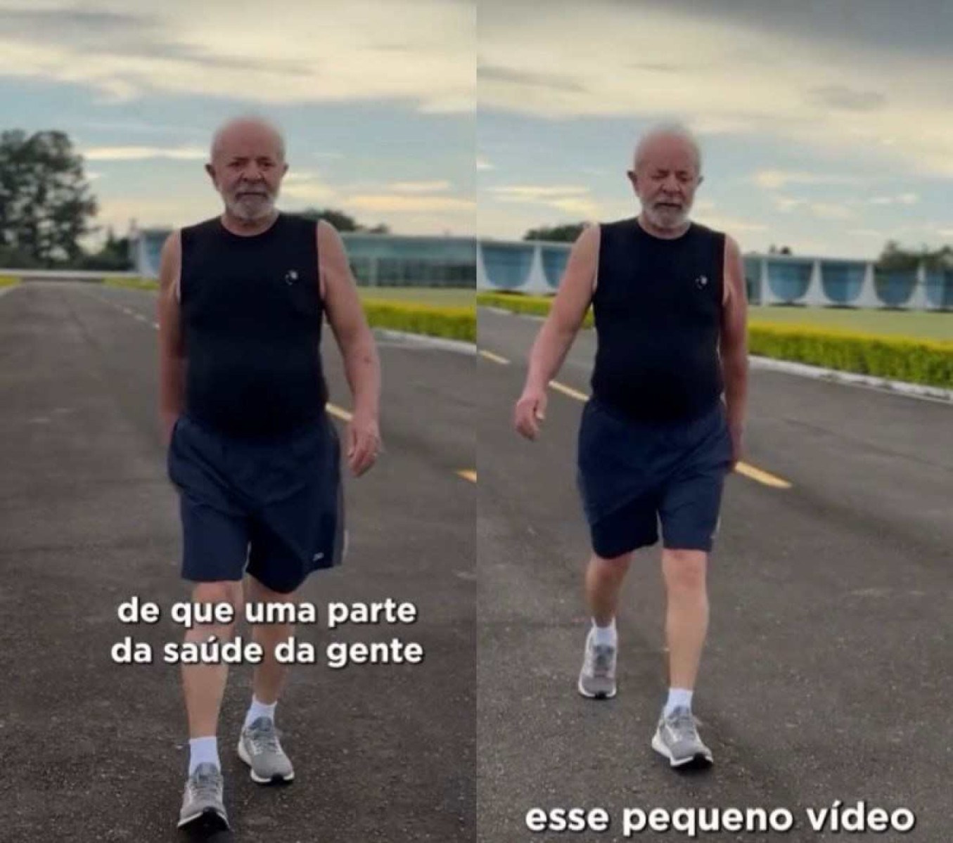 Lula posta vídeo se exercitando após 22 dias de ferimento na cabeça