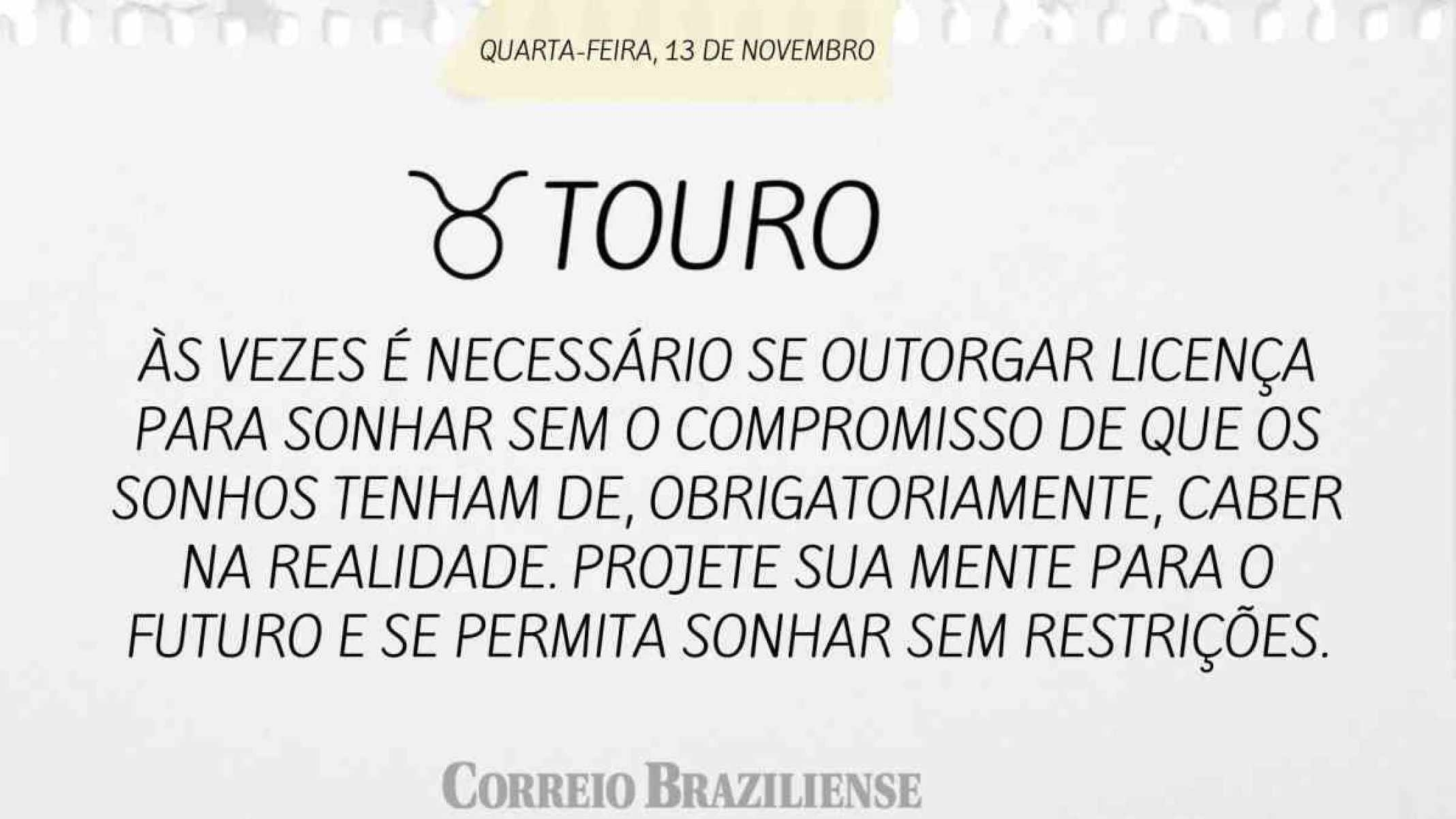 TOURO | 13 DE NOVEMBRO