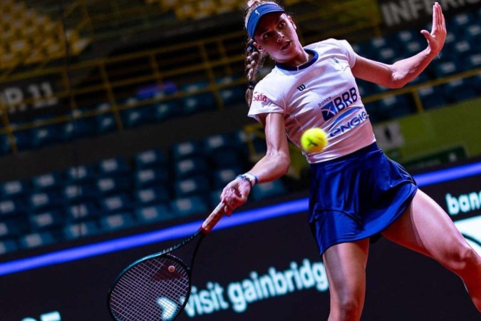 Luiza Fullana é a estreante do Brasil na Billie Jean King Cup em São Paulo -  (crédito: Marcelo Leão/CBT)