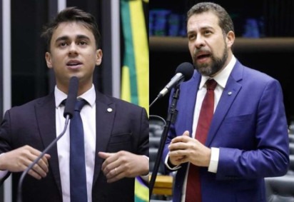 Nikolas Ferreira (PL-MG) e Guilherme Boulos (Psol-SP)
 -  (crédito: Mario Agra / Câmara dos Deputados)