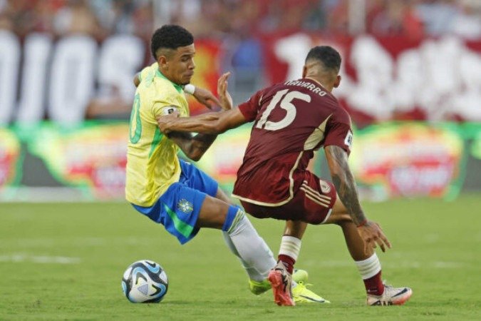 Atacante do Manchester City, que fez seu terceiro jogo seguido como titular, revela sua análise após tropeço com La Vinotinto - (crédito: Foto: Rafael Ribeiro/CBF) Atacante do Manchester City, que fez seu terceiro jogo seguido como titular, revela sua análise após tropeço com La Vinotinto - (crédito: Foto: Rafael Ribeiro/CBF)
