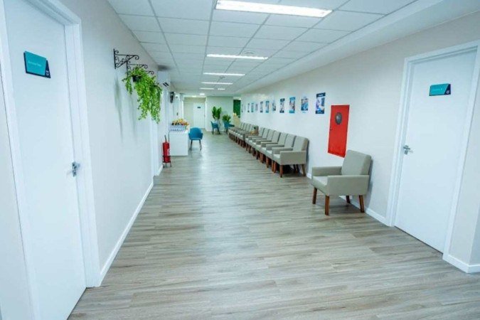 Concepção arquitetônica da nova clínica do Grupo Mantevida, no Pistão Sul, em Taguatinga