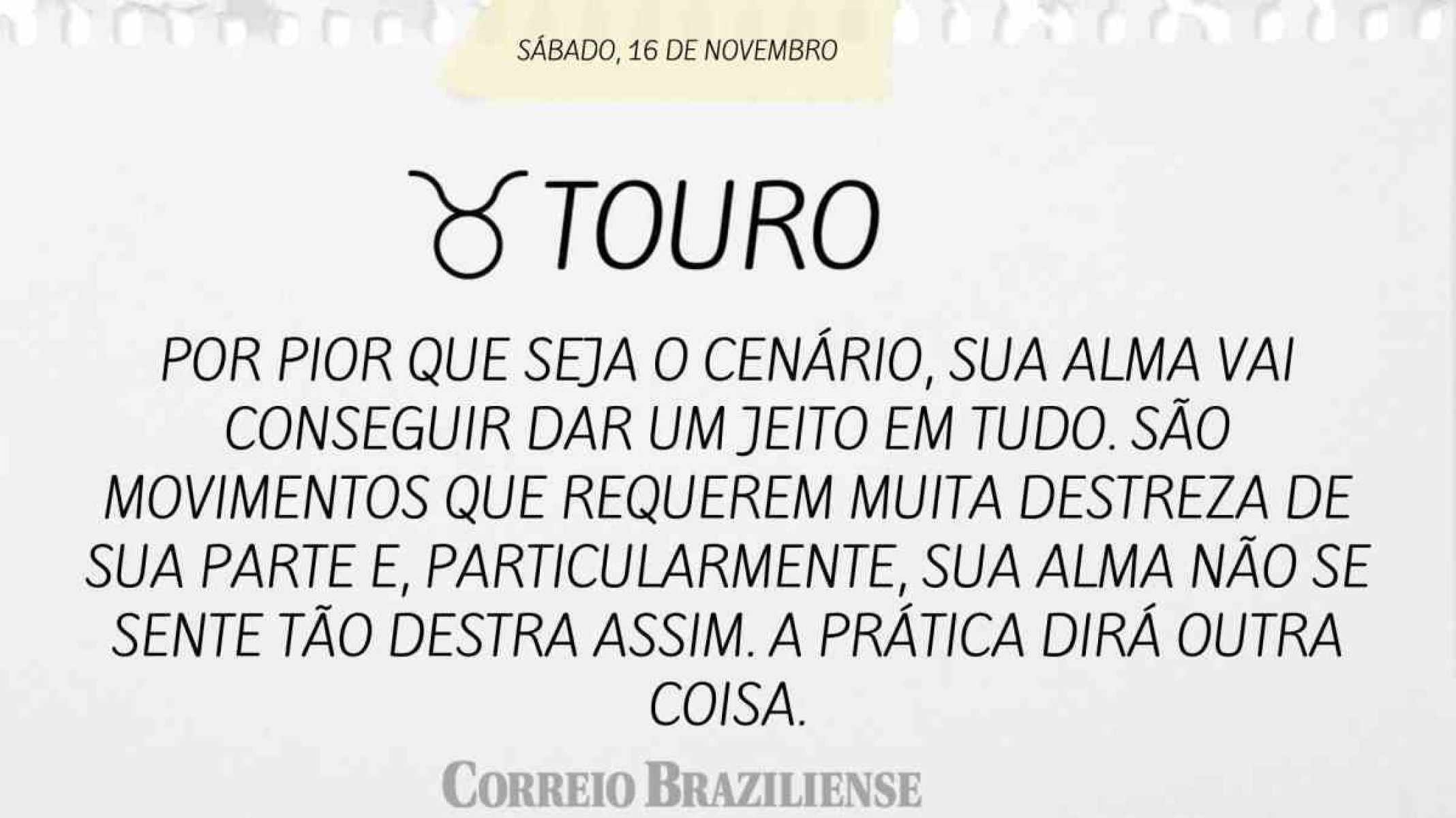 TOURO | 16 DE NOVEMBRO