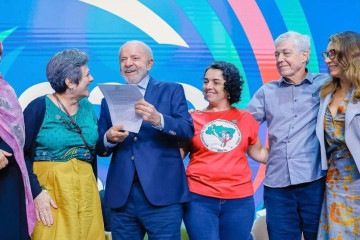 Presidente Lula durante o G20 Social, no Rio de Janeiro -  (crédito: Ricardo Stuckert/PR)