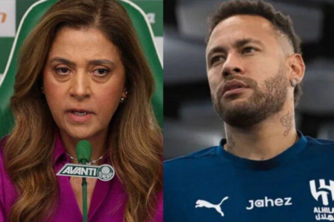 Presidente do Palmeiras não apenas rejeitou hipótese de Neymar no time como insinuou que ele irá para o Santos - (crédito: Foto: Cesar Greco/Palmeiras e Divulgação Al-Hilal) Presidente do Palmeiras não apenas rejeitou hipótese de Neymar no time como insinuou que ele irá para o Santos - (crédito: Foto: Cesar Greco/Palmeiras e Divulgação Al-Hilal)