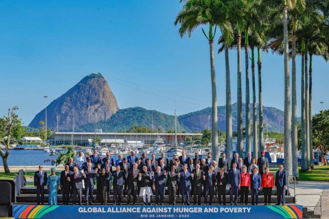 A foto oficial do G20 é uma tradição, e não foi tirada nas duas últimas edições da Cúpula, em 2022 e 2023, por falta de consenso entre os países e tensões geopolíticas -  (crédito:  Ricardo Stuckert / PR)