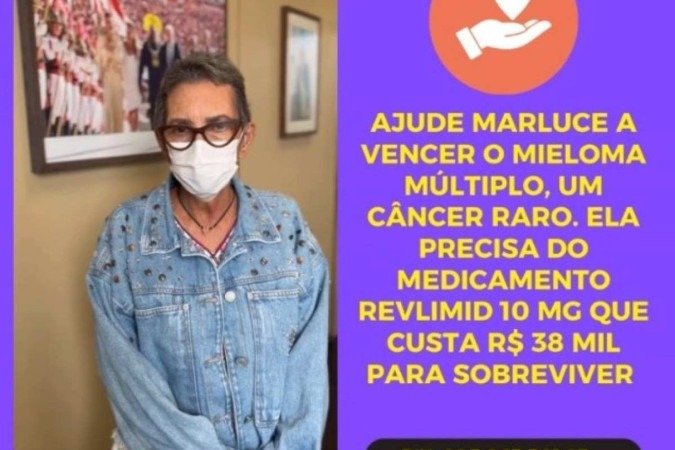 Agente cultural precisa de medicamento de 38 mil para tratar câncer
- (crédito: Arquivo pessoal ) Agente cultural precisa de medicamento de 38 mil para tratar câncer
- (crédito: Arquivo pessoal )